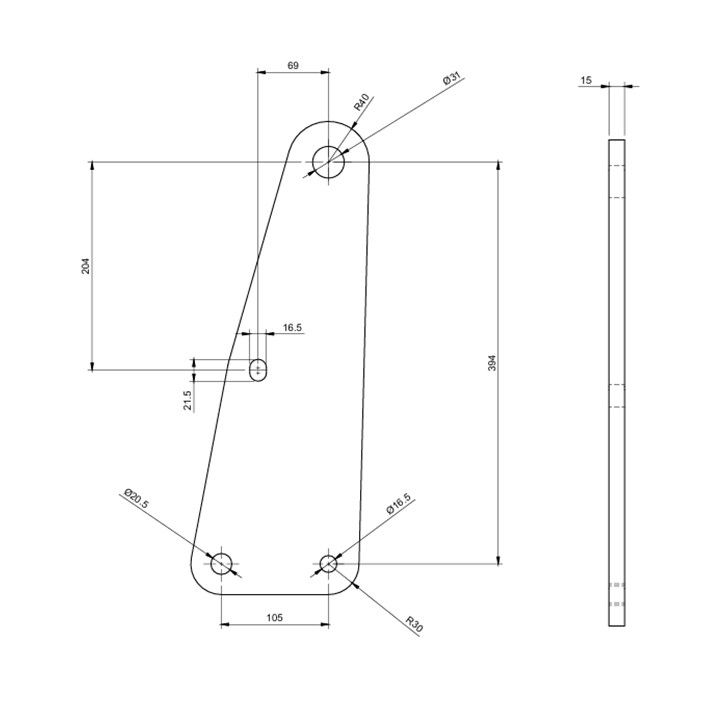 Miniature : Plaque d'interface décompacteur Agram avec dent fissuratrice Metcalfe