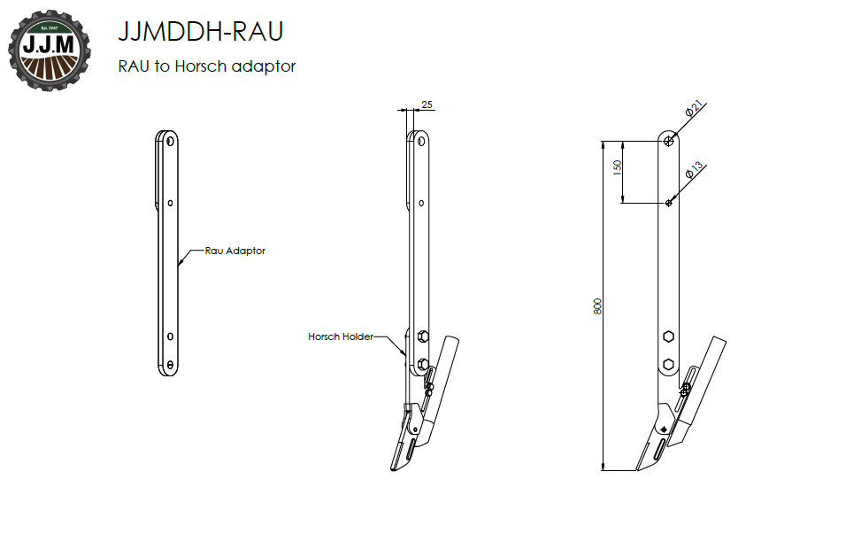 Miniature : Coutre complet "pointe fine" compatible déchaumeur Rau
