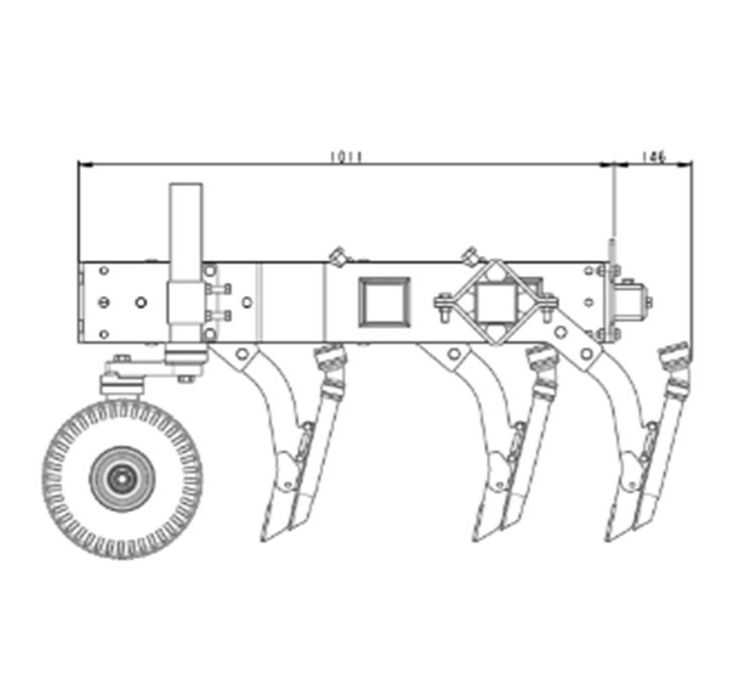 Miniature : Bâti de semis pour enjambeur - interface carré de 50