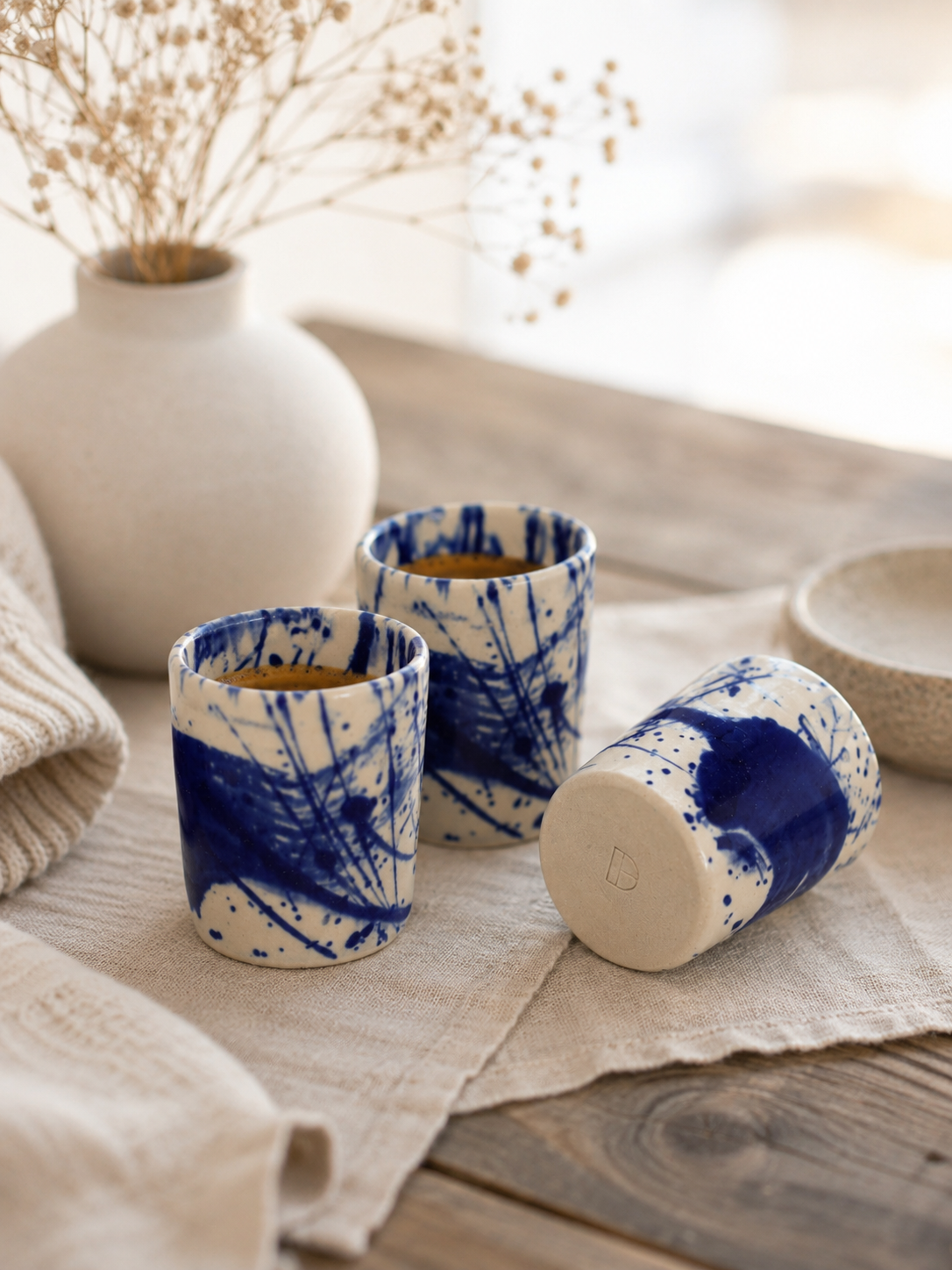 Espresso Becher "Japan blue" handmade