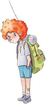 Rudy, a character in the book Scaredy, by author Sharon Leino.