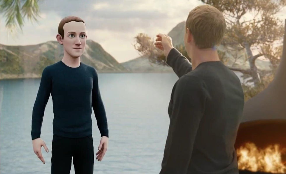 De digitale dubbelganger van Mark Zuckerberg in de Metaverse