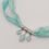 Thumbnail: Sari silk necklace with Amazonite beads