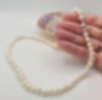 Freshwater Cultured pearl necklace with sterling silver clasp