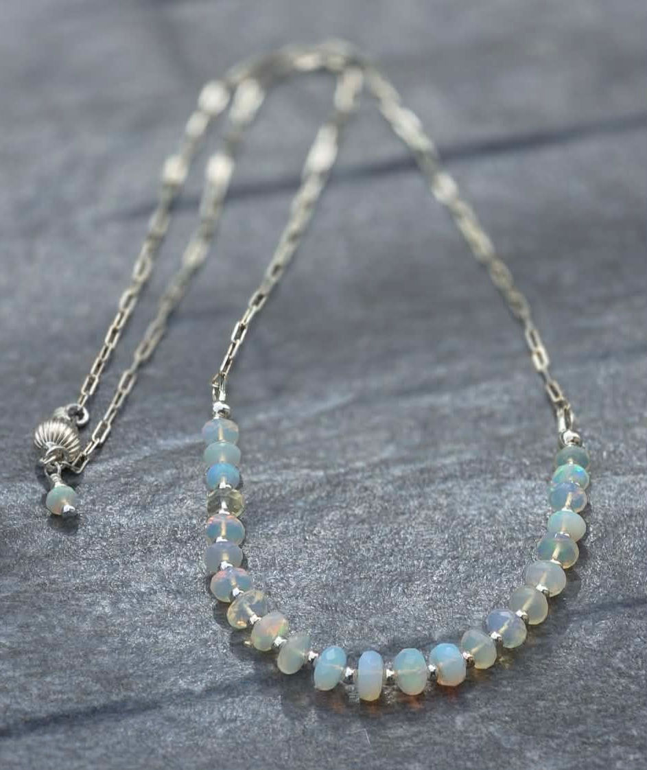 One of a Kind Opal & Sterling Silver Necklace