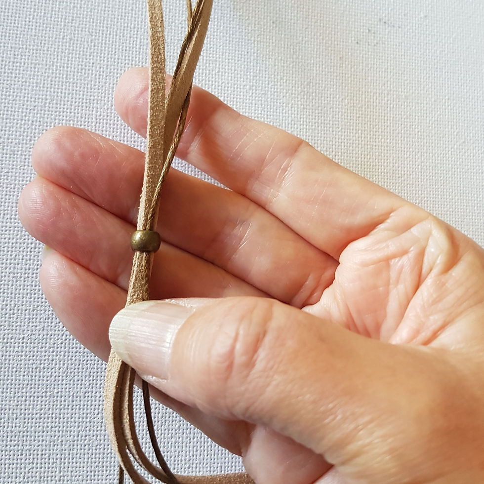 Thumbnail: Picture Jasper Macrame Necklace 