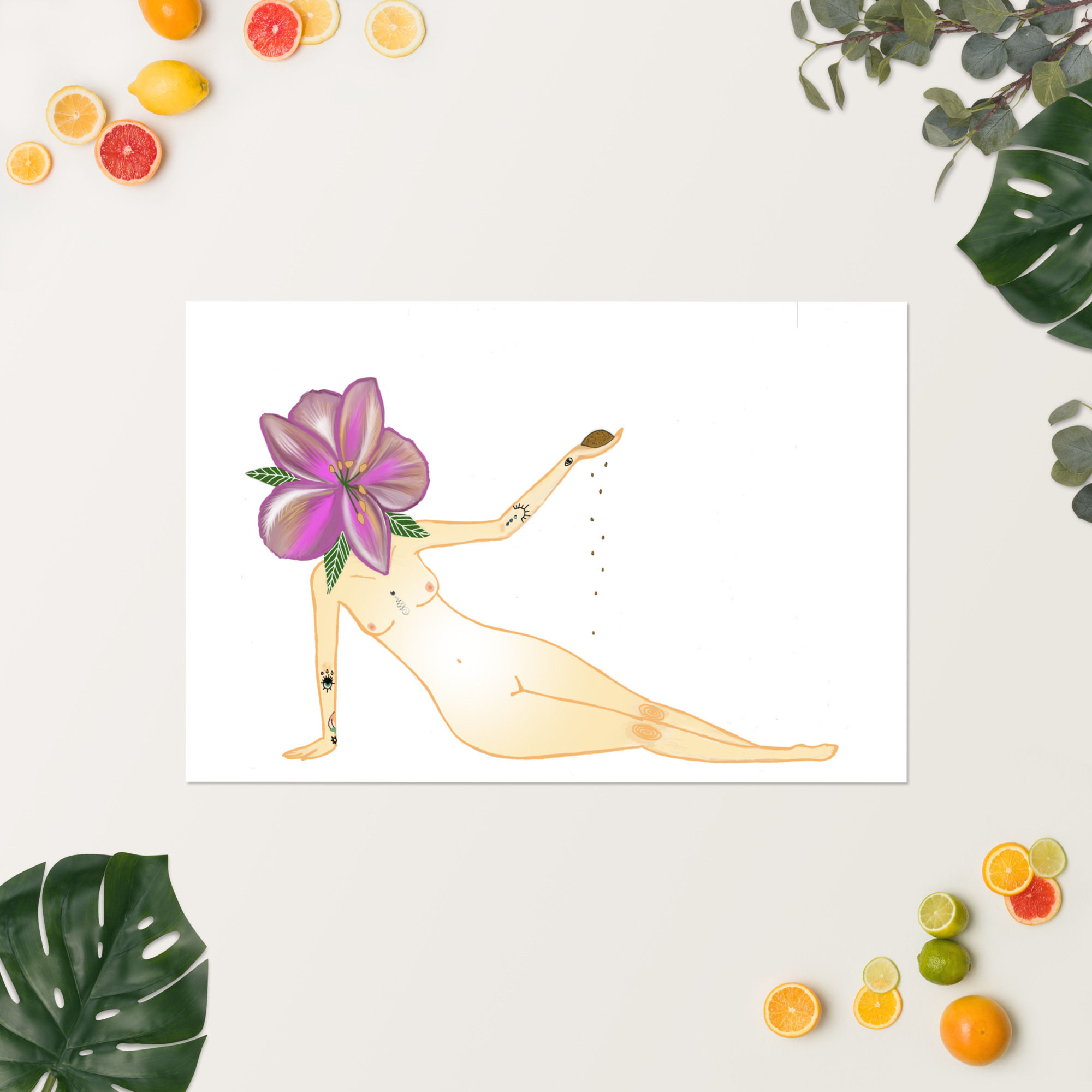 Flower Person Lounge Poster