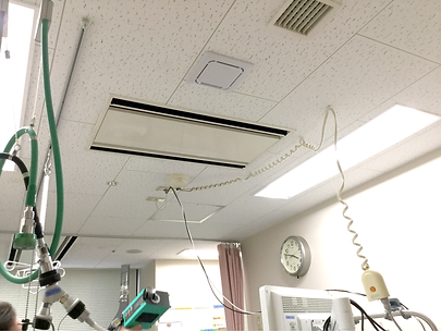 静岡県某総合病院の内視鏡室/設置写真/シルフィードmini天カセ型.png