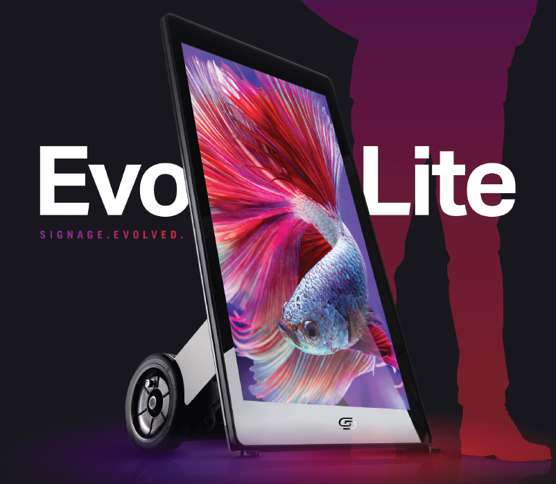 EVO Lite Mobile Digital Signage from PCS, an EdTech provider solution designed for flexible school communication, engagement, and success.