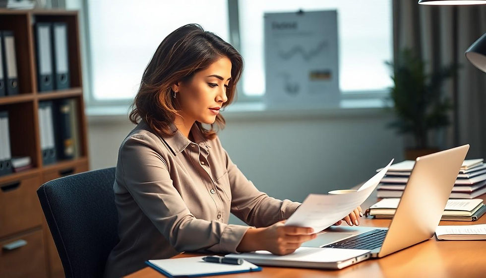 person working with documents and laptop - Professional Grant Writing for Social Emotional Learning