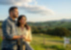 Couple looking at land
