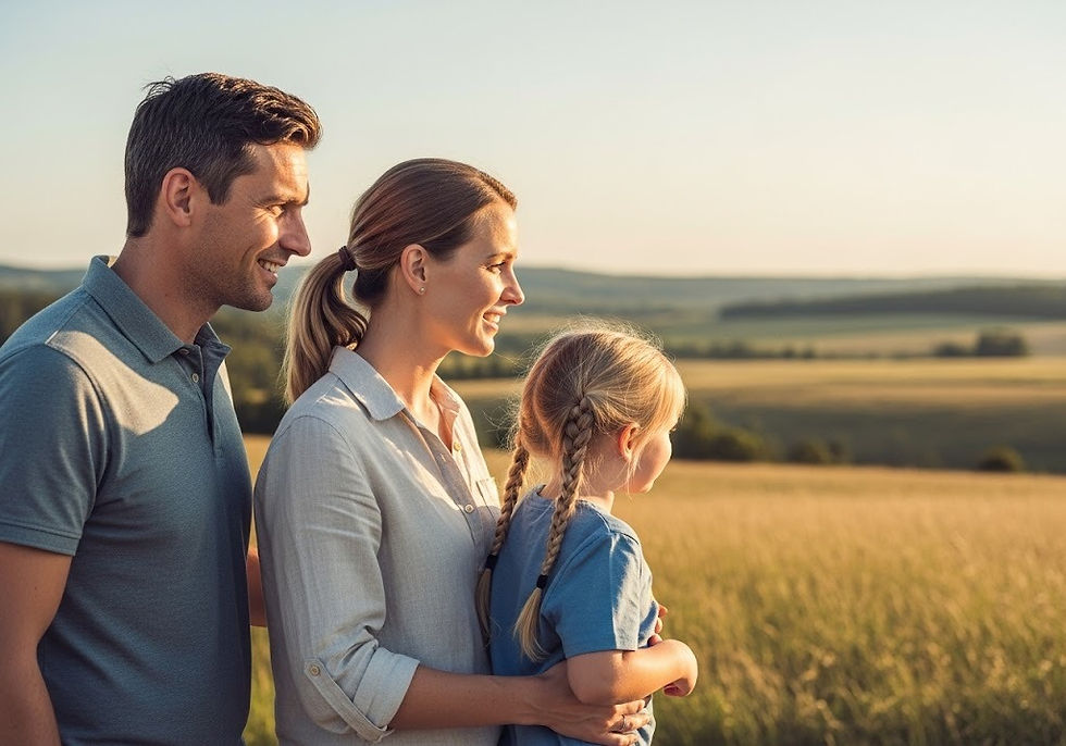 family looking at Land for Sale Owner Financing Near Me