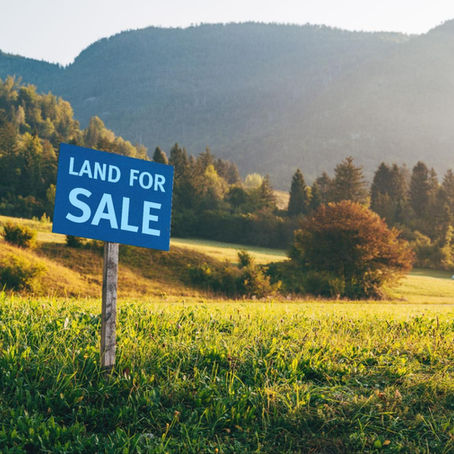 land with for sale sign, illustrating owner financed land for sale in Texas