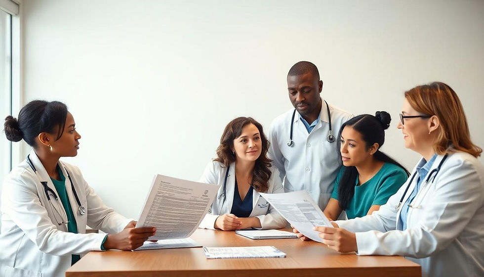 group of medical professionals - fibromyalgia diagnosis