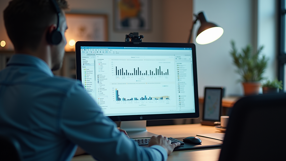 Vue rapprochée d’un écran d’ordinateur affichant un tableau de bord de gestion