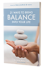 Book cover for '21 Ways to Bring Balance Into Your Life' by Rhona Parsons