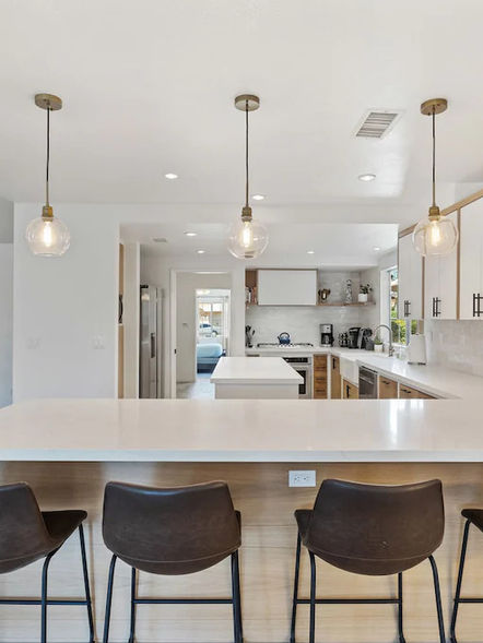 natural white oak and white kitchen