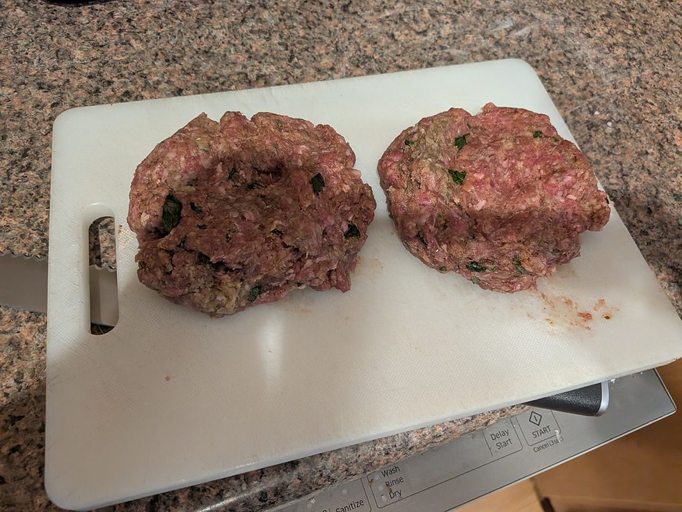 Ready to cook spicy char-grilled Turkish meat patties. (Photo by Patty Schied)