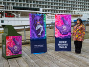 ‘Keep Bears Wild’: Winning art celebrated downtown, along with awareness and opportunities for trash containment