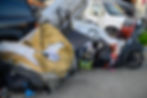 Trash is seen scattered in the 300 block of West Willoughby Ave on Thursday, July 9, 2026. (Jasz Garrett / Juneau Independent)