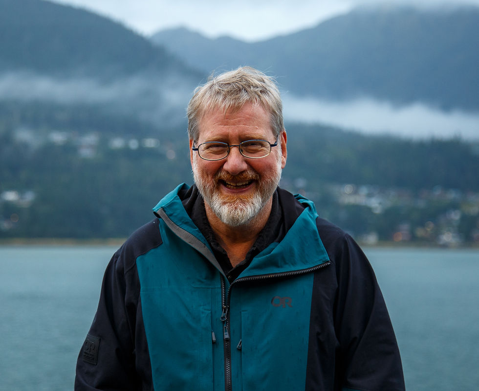 Juneau Board of Education candidate Steve Whitney on Thursday, Sept. 18, 2025. (Jasz Garrett / Juneau Independent)