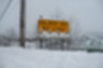 The Thane Road avalanche warning sign on Jan. 9, 2026. (Jasz Garrett / Juneau Independent)