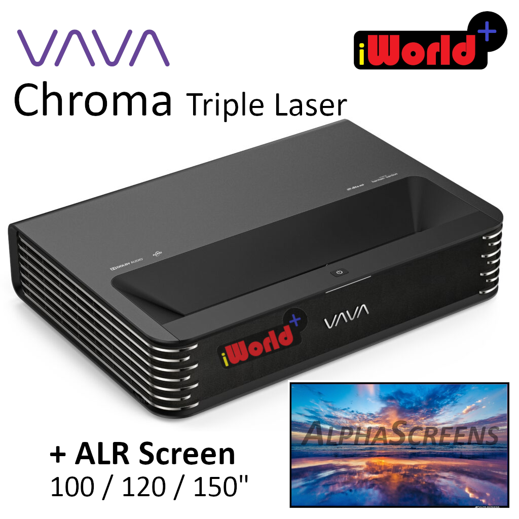 VAVA Chroma Triple Colour Laser Ultra Short Throw UST 4k Laser Projector