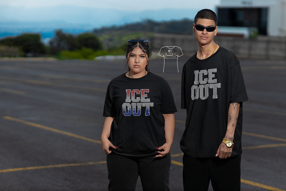 Thumbnail: ICE OUT Rhinestone Statement Design | Tee, Long Sleeve, Sweatshirt & Hoodie