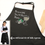 Thumbnail: Rhinestone apron for wine lovers with sparkling wine glass design on the front