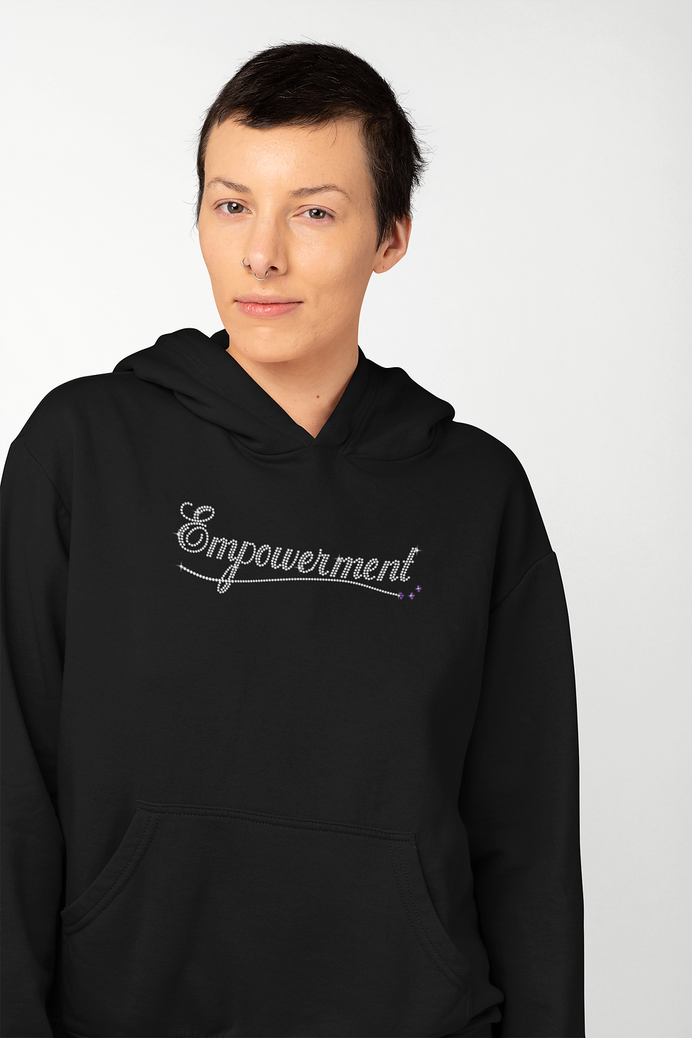 Thumbnail: Rhinestone “Empowerment” T-Shirt | Tank, Crewneck Sweatshirt & Hoodie Options