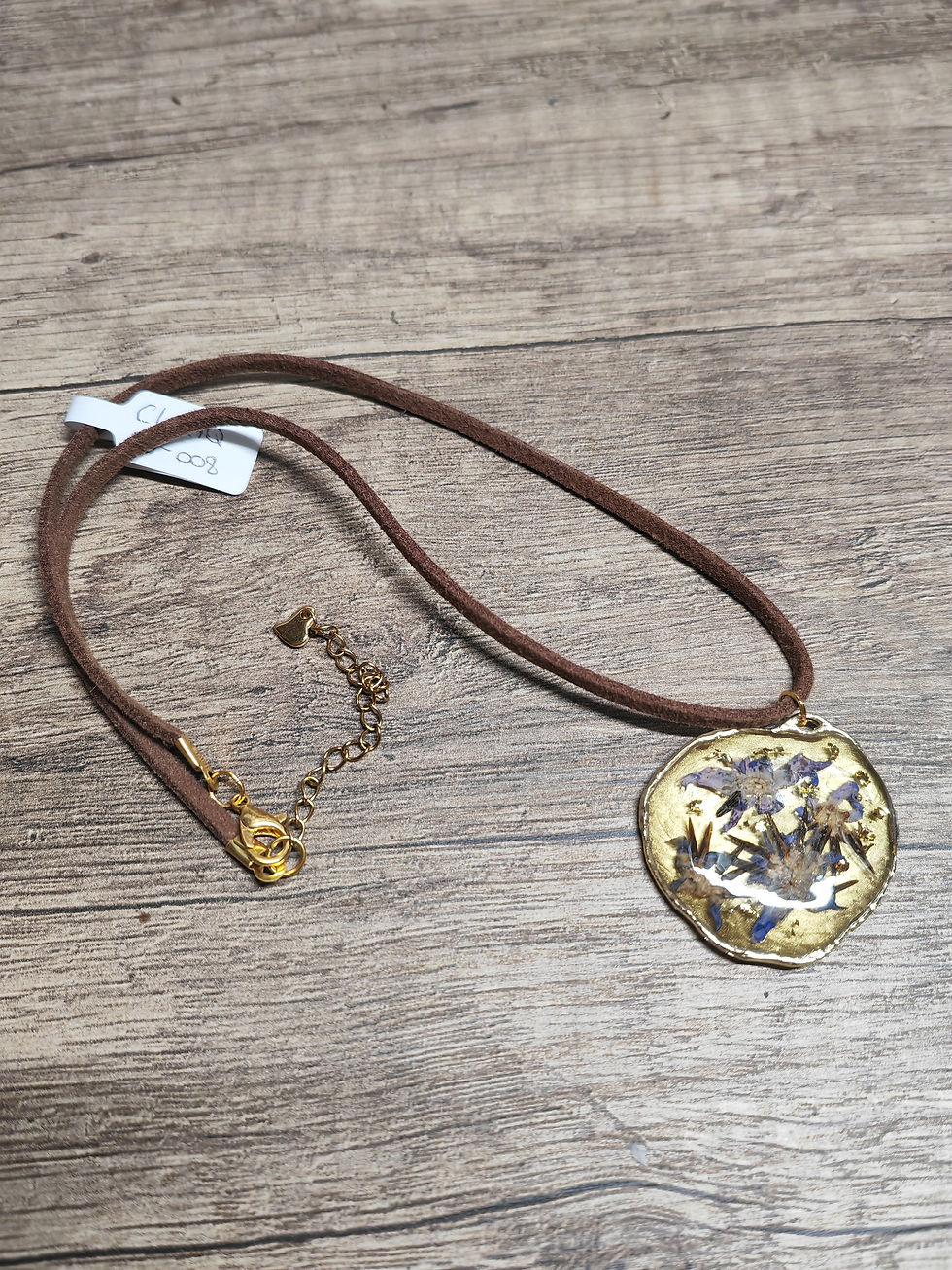 Miniature : Collier "Bourrache asymétrique"