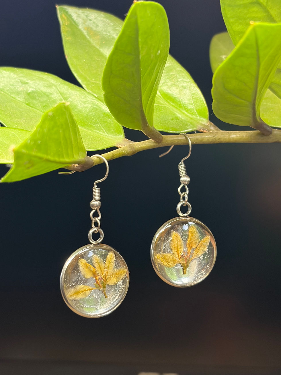 Miniature : Boucles d'oreilles "Jaune des prés"