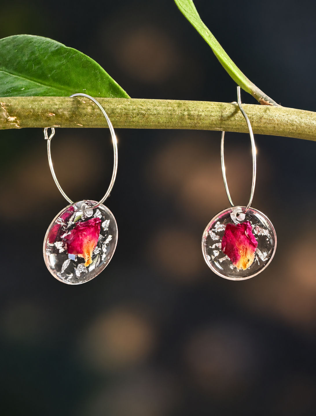 Boucles d'oreilles " Damas 045"