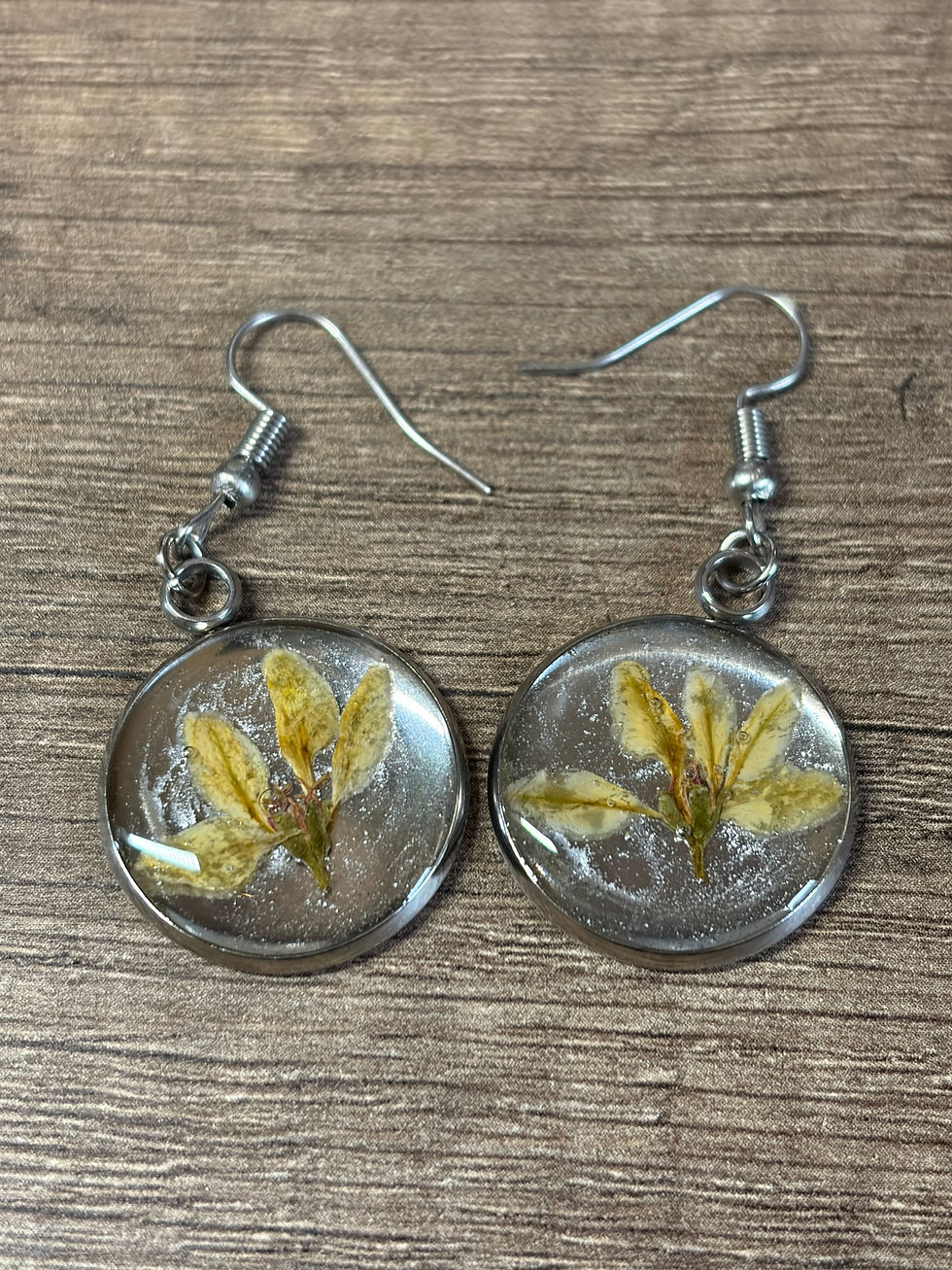 Miniature : Boucles d'oreilles "Jaune des prés"