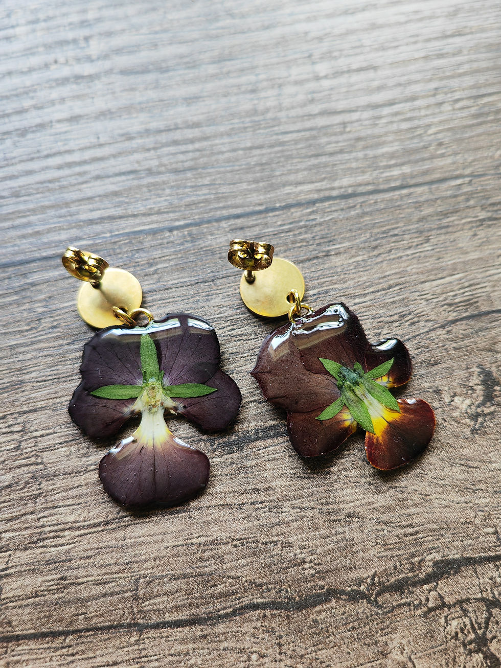 Miniature : Boucles d'oreilles "Dark"