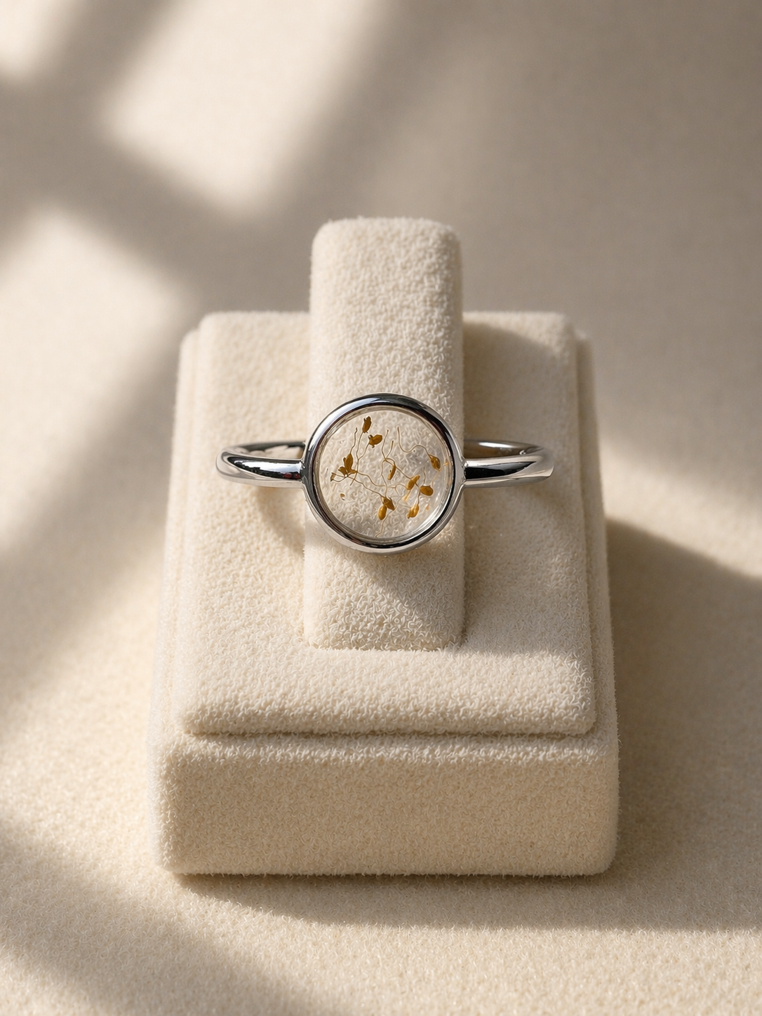 Bague "Pistil argent"