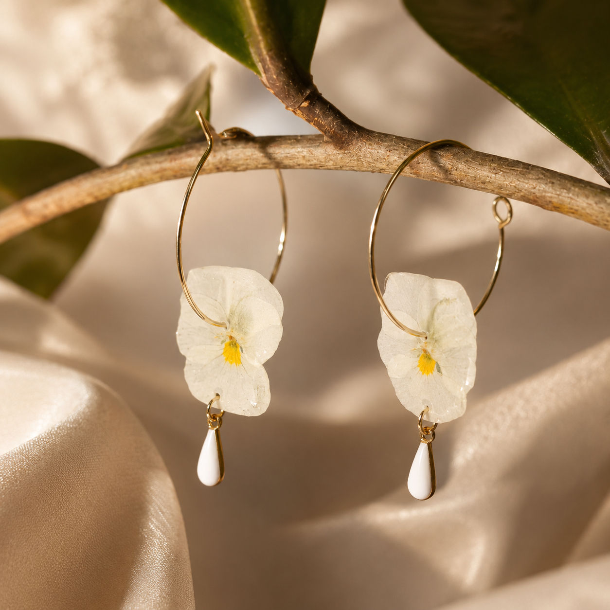 Boucles d'oreilles "Pensée Pure"