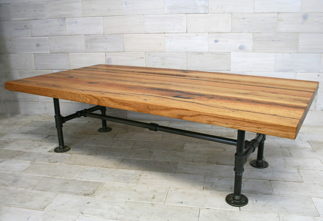 Tobacco Oak with Pipe Legs