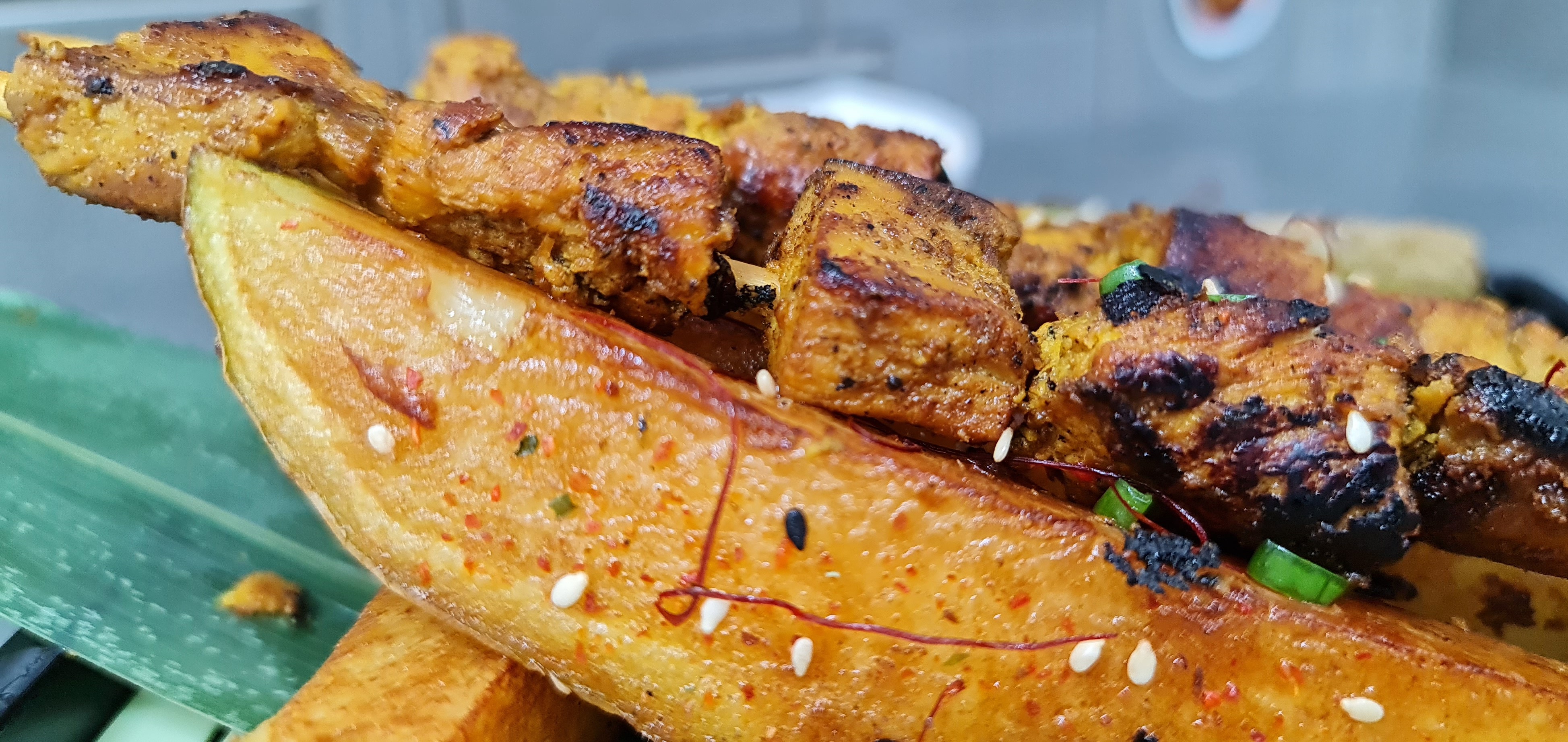 Arranged Food and Objects