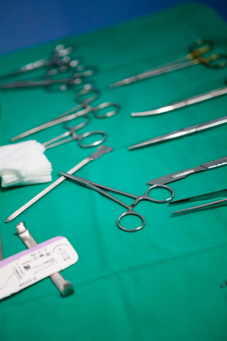 Instruments chirurgicaux à la clinique vétérinaire Sarrola-Carcopino