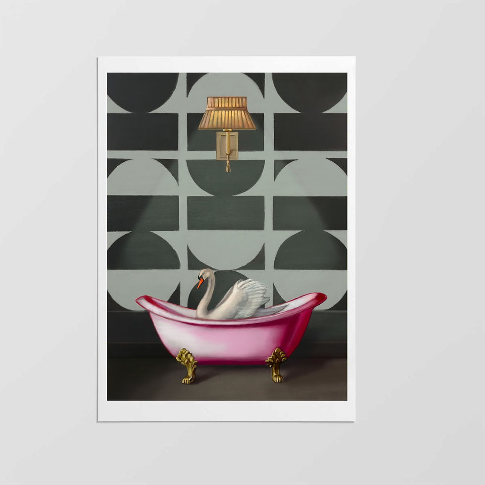 Thumbnail: The Midnight Bather - Art Print