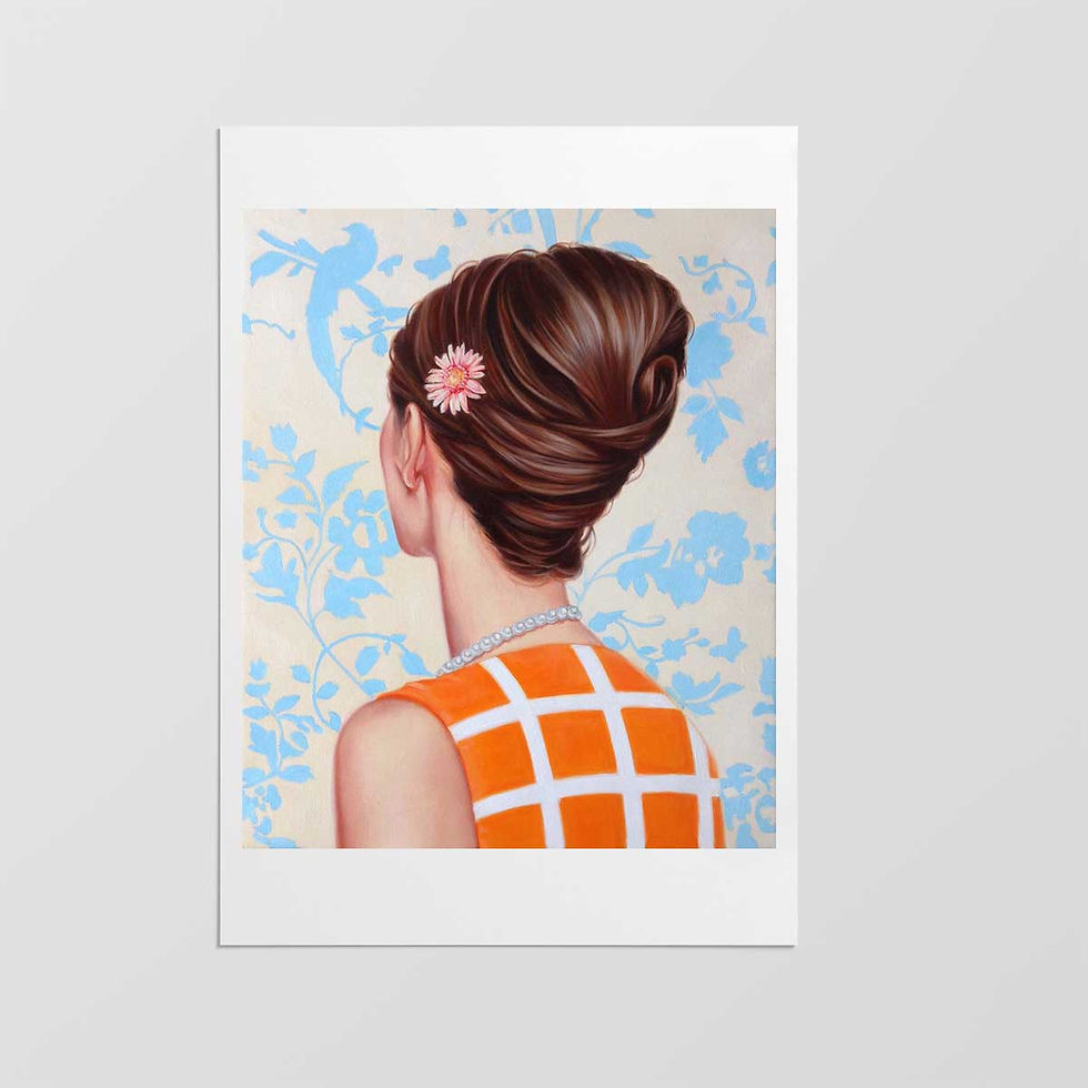 Thumbnail: Vintage Blue - Art Print
