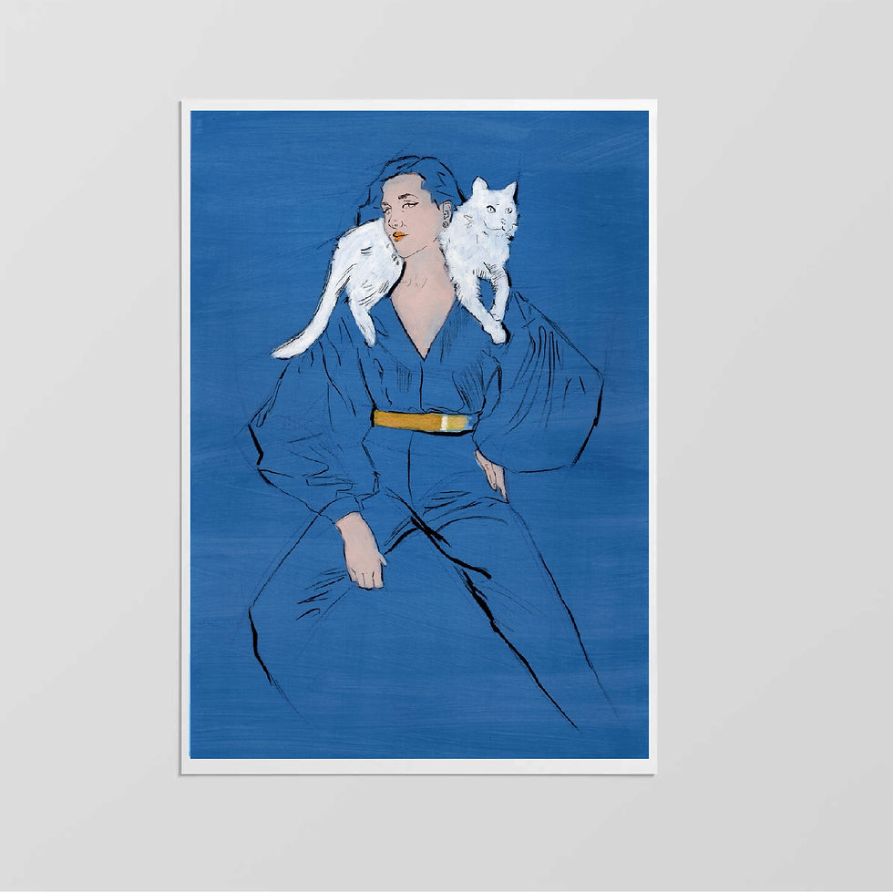 Thumbnail: White call art print