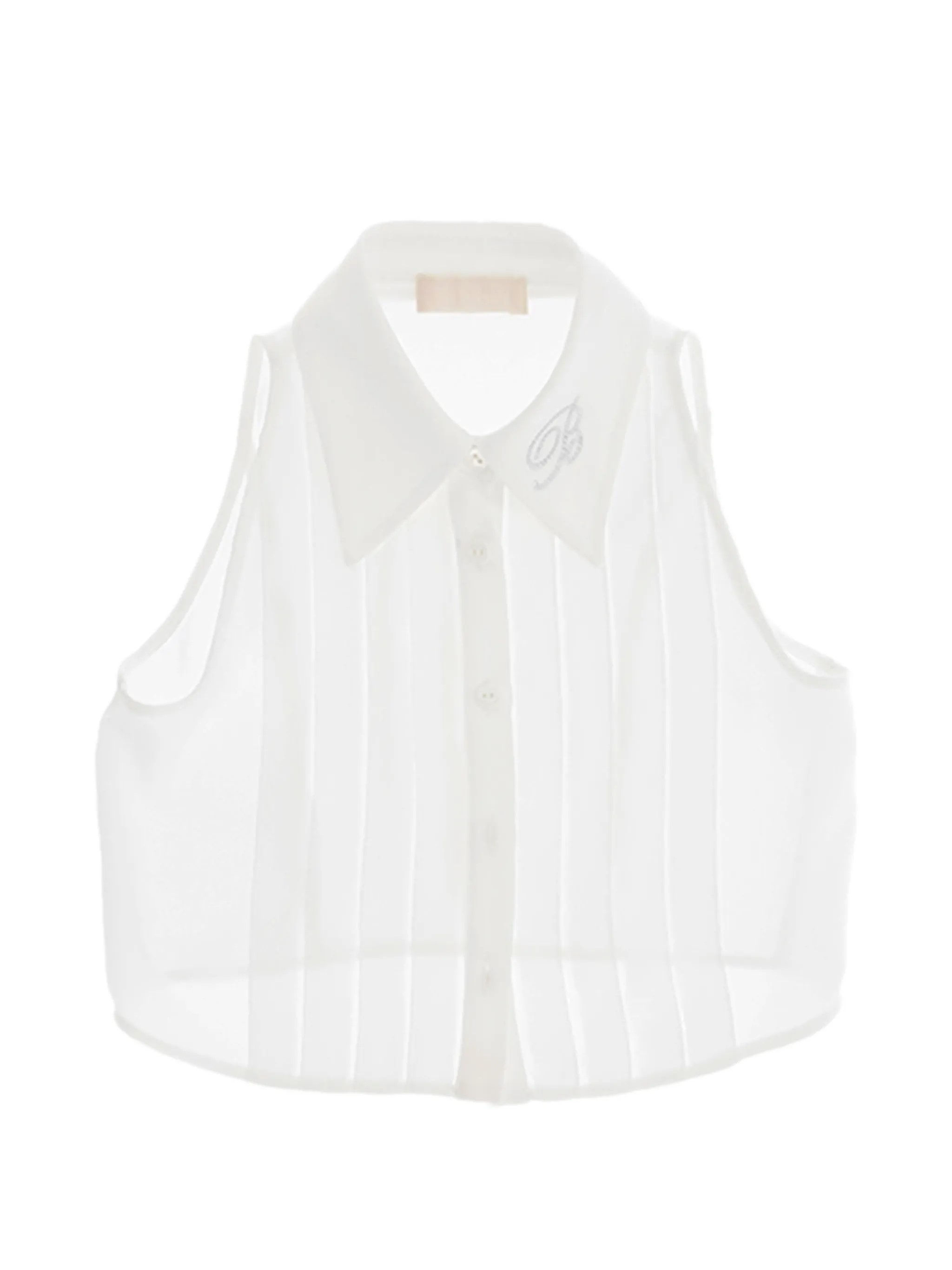 CAMICIA SENZA MANICHE MISS BLUMARINE