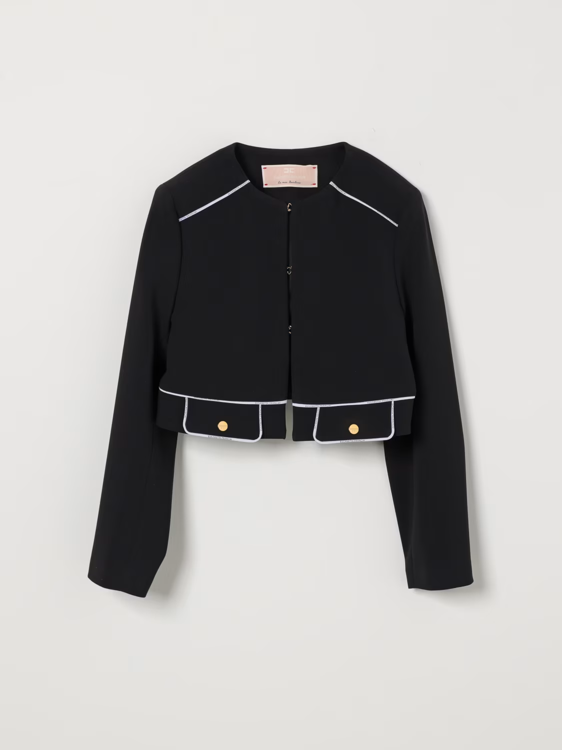 Giacca a girocollo Elisabetta Franchi La Mia Bambina EFGC0730GA022 N100