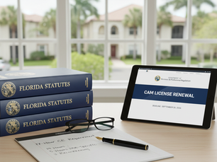Florida CAM License Renewal: A Complete Guide for 2026