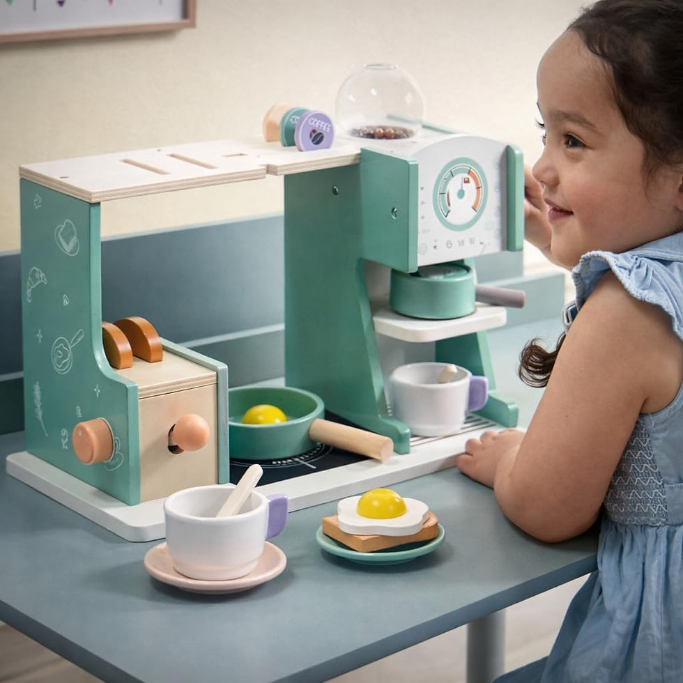 Thumbnail: Kitchen Corner Wooden Coffee Machine Playset