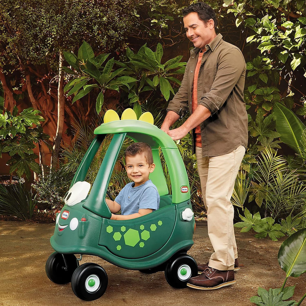 Thumbnail: Little Tikes Cozy Coupe Car Go Green Dino Ride On