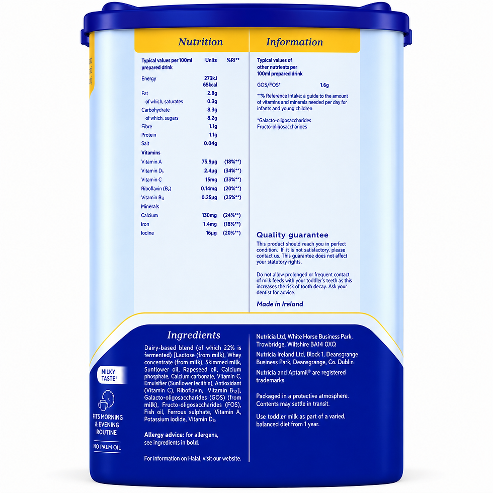 Thumbnail: Aptamil Toddler Milk Stage 3 Powder Formula 1-2 Years 800g Nutritional Drink