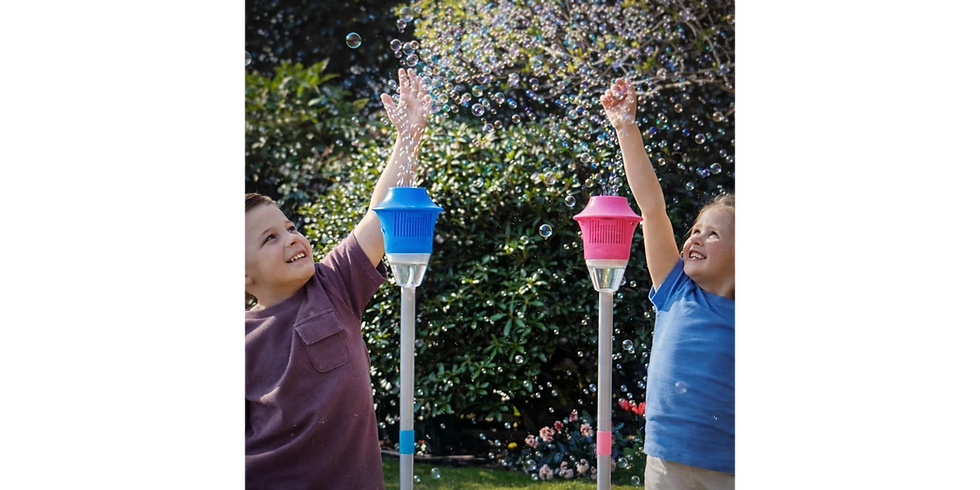 Thumbnail: Automatic Bubble Machine for Kids – Outdoor Bubble Maker Stand Toy with Continuo